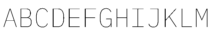 Lilex 100 Font UPPERCASE