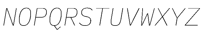 Lilex 100italic Font UPPERCASE