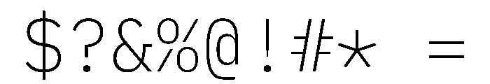 Lilex 200 Font OTHER CHARS