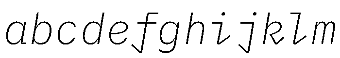 Lilex 200italic FONT