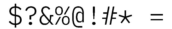 Lilex 300 Font OTHER CHARS