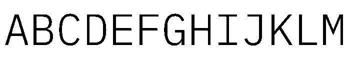 Lilex 300 Font UPPERCASE
