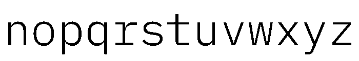 Lilex 300 Font LOWERCASE
