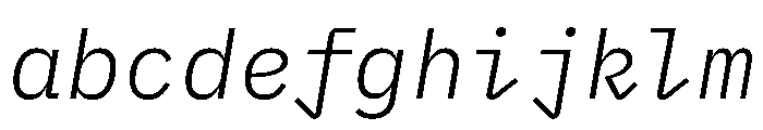 Lilex 300italic FONT