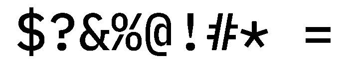 Lilex 500 Font OTHER CHARS