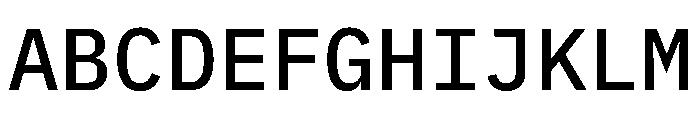 Lilex 500 Font UPPERCASE