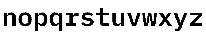Lilex 600 Font LOWERCASE
