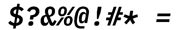 Lilex 600italic Font OTHER CHARS
