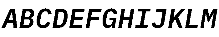 Lilex 600italic Font UPPERCASE
