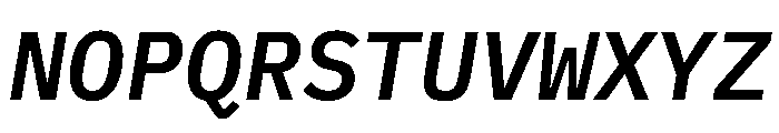 Lilex 600italic Font UPPERCASE