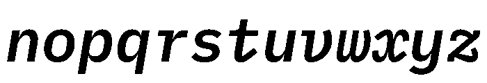 Lilex 600italic Font LOWERCASE