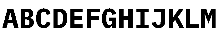 Lilex 700 Font UPPERCASE