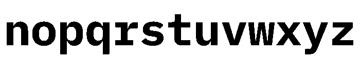 Lilex 700 Font LOWERCASE