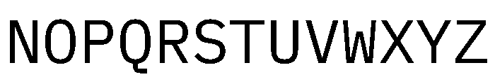 Lilex Regular Font UPPERCASE