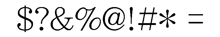 LiSong Pro Font OTHER CHARS
