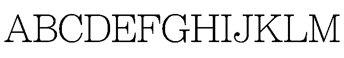 LiSong Pro Font UPPERCASE
