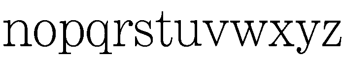 LiSong Pro Font LOWERCASE