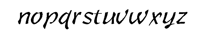 Libian TC Regular Font LOWERCASE