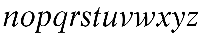LifeLTStd-Italic Font LOWERCASE