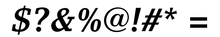 LinoLetterStd-BoldItalic Font OTHER CHARS