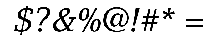 LinoLetterStd-Italic Font OTHER CHARS