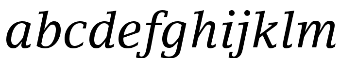 LinoLetterStd-Italic Font LOWERCASE