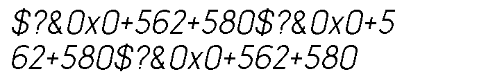 Lintel Italic Font OTHER CHARS
