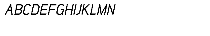 Lintel Medium Italic Font UPPERCASE