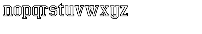 Life After College Wider Outline Font LOWERCASE