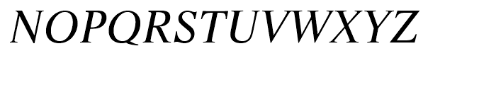 Life Regular Italic Font UPPERCASE