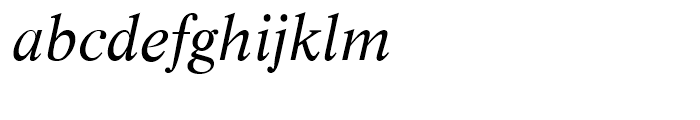Life Regular Italic Font LOWERCASE