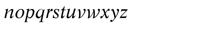 Life Regular Italic Font LOWERCASE