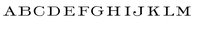 Light Roman Regular Font LOWERCASE