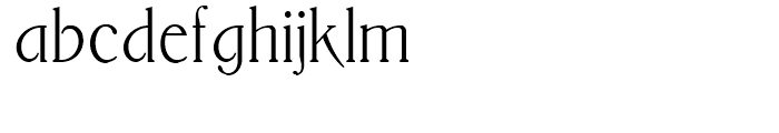 Liguria NF Regular Font LOWERCASE