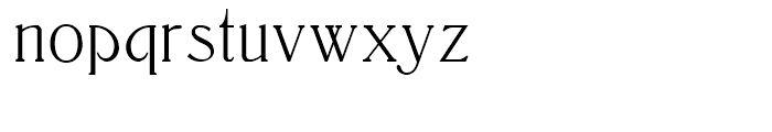 Liguria NF Regular Font LOWERCASE