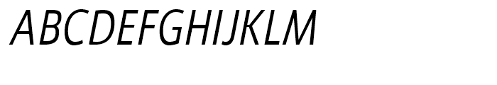 Ligurino Condensed Light Italic Font UPPERCASE