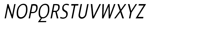 Ligurino Condensed Light Italic Font UPPERCASE
