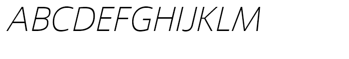 Ligurino ExtraLight Italic Font UPPERCASE