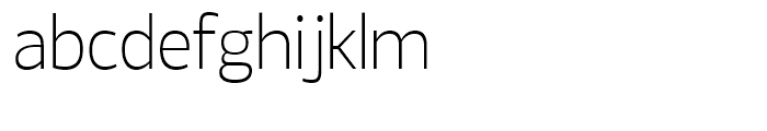 Ligurino SemiCondensed ExtraLight Font LOWERCASE