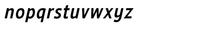 Ligurino SemiCondensed Italic Font LOWERCASE
