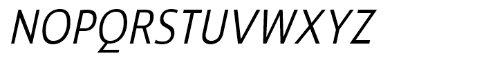 Ligurino SemiCondensed Light Italic Font UPPERCASE
