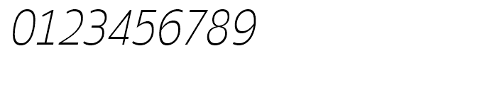Ligurino SemiCondensed XLight Italic Font OTHER CHARS