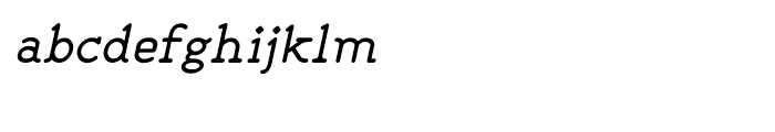 Liliming Italic Font LOWERCASE