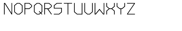 Line Wire Light Font UPPERCASE