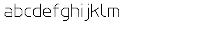Line Wire Light Font LOWERCASE
