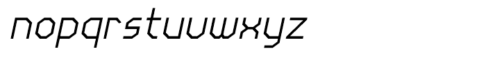 Line Wire Regular Italic Font LOWERCASE