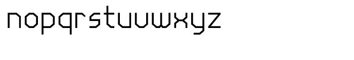 Line Wire Regular Font LOWERCASE