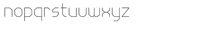 Line Wire Thin Font LOWERCASE