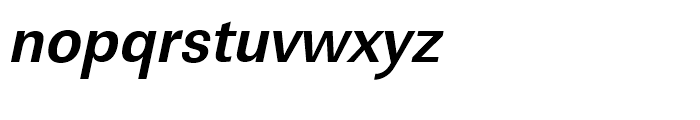 Linear Bold Narrow Oblique Font LOWERCASE