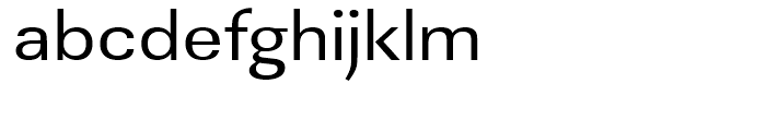 Linear Regular Extra Wide Font LOWERCASE